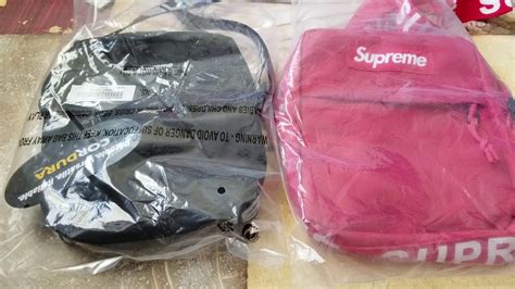 supreme ss18 shoulder bag real vs fake|authentic supreme vs fake hat.